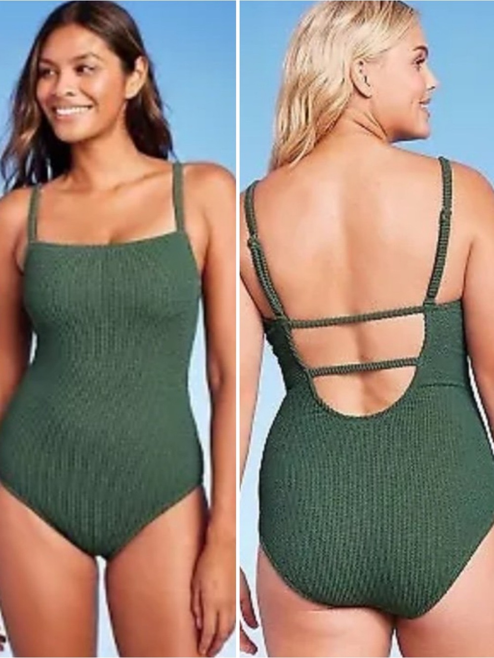 Kona Sol Textured One-Piece Swimsuit